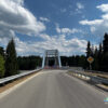 Nowy most na rzece Białce w Trybszu gotowy przed terminem. Nowy most łączy Spisz z Podhalem. Widok na most od strony zachodniej, w kierunku miejscowości Trybsz